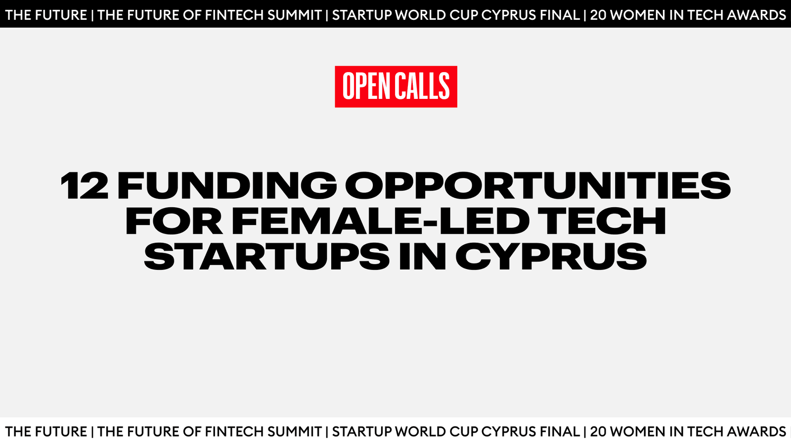 12 Funding Female Startups In Cyprus