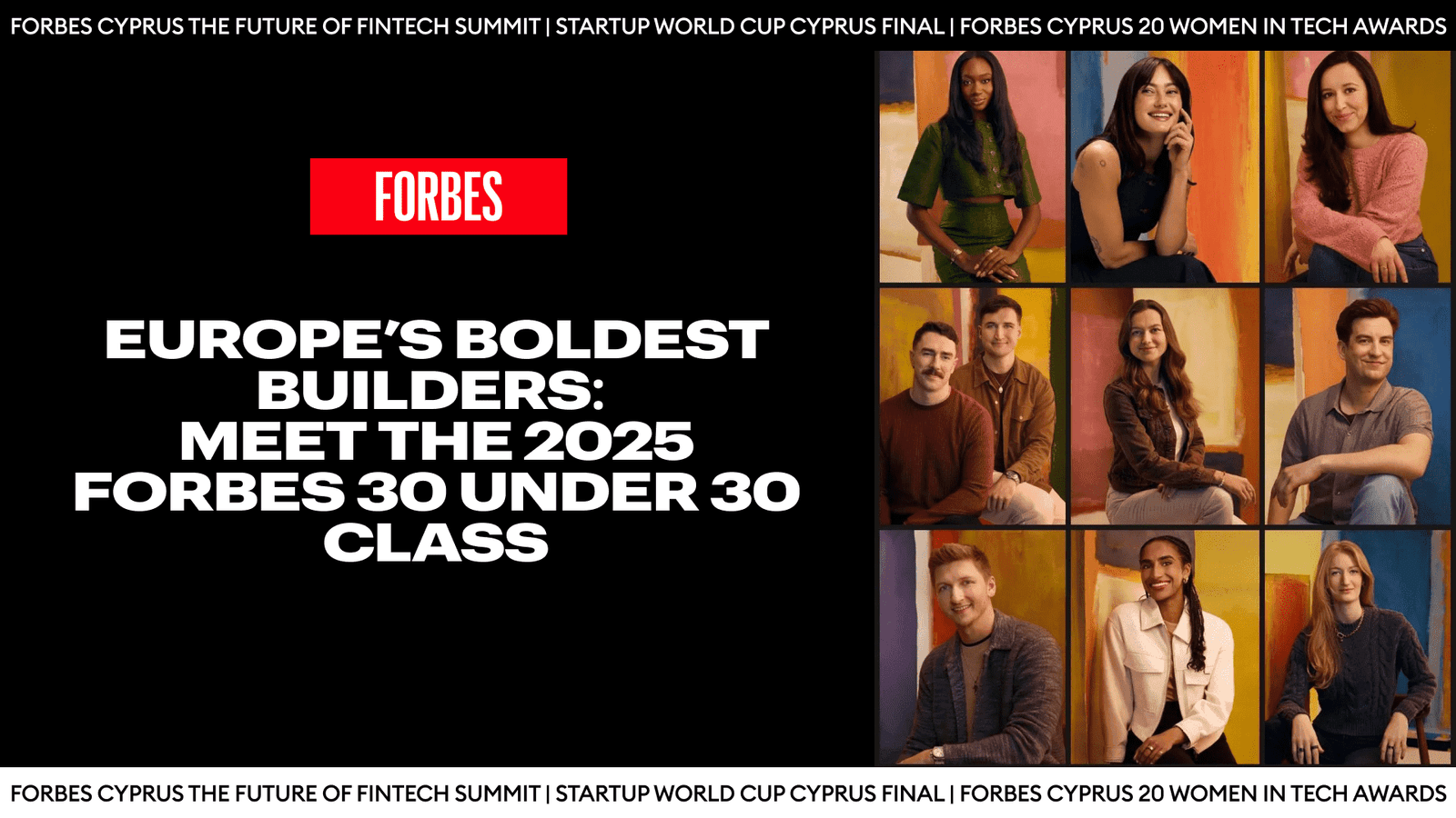 2025 Forbes Europe 30 Under 30 Class