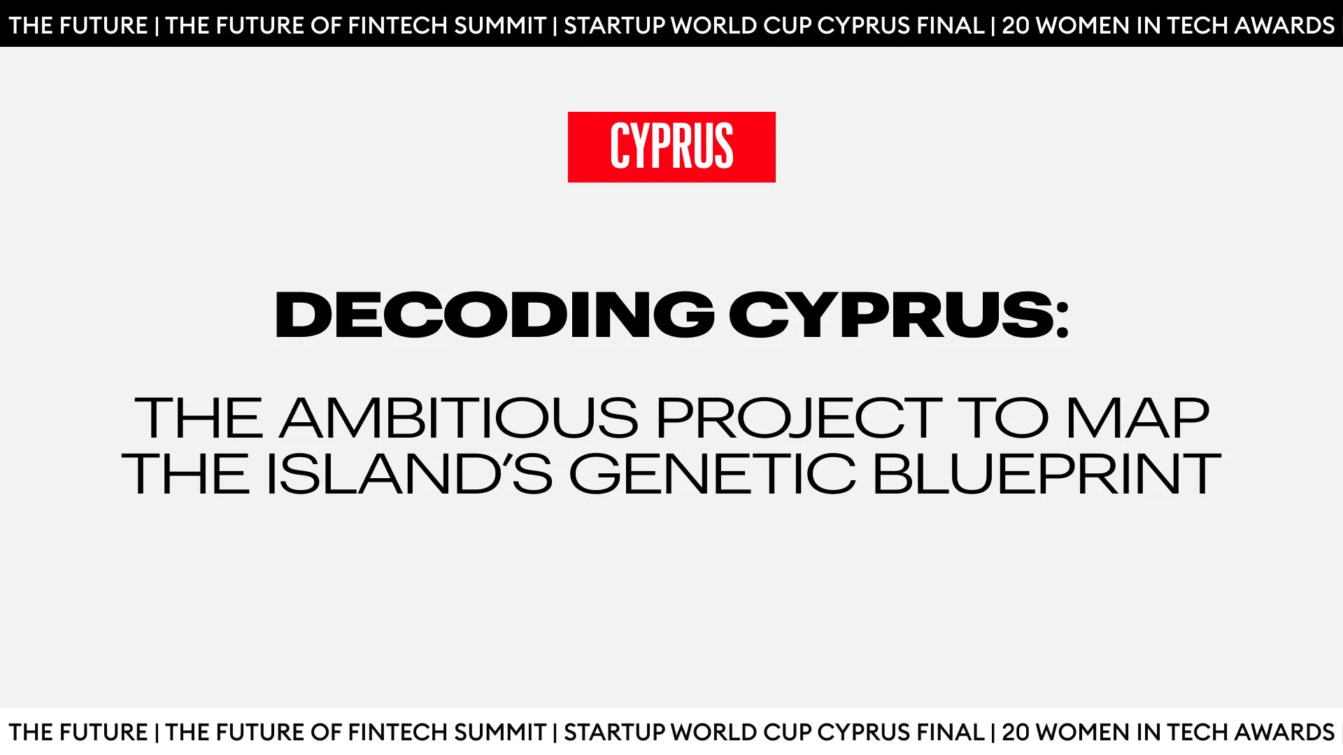 Decoding Cyprus Genetic Blueprint