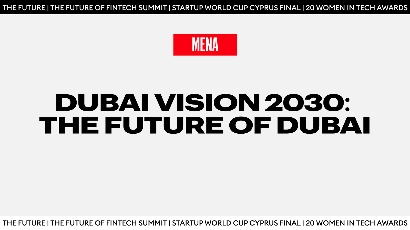 Dubai Vision 2030