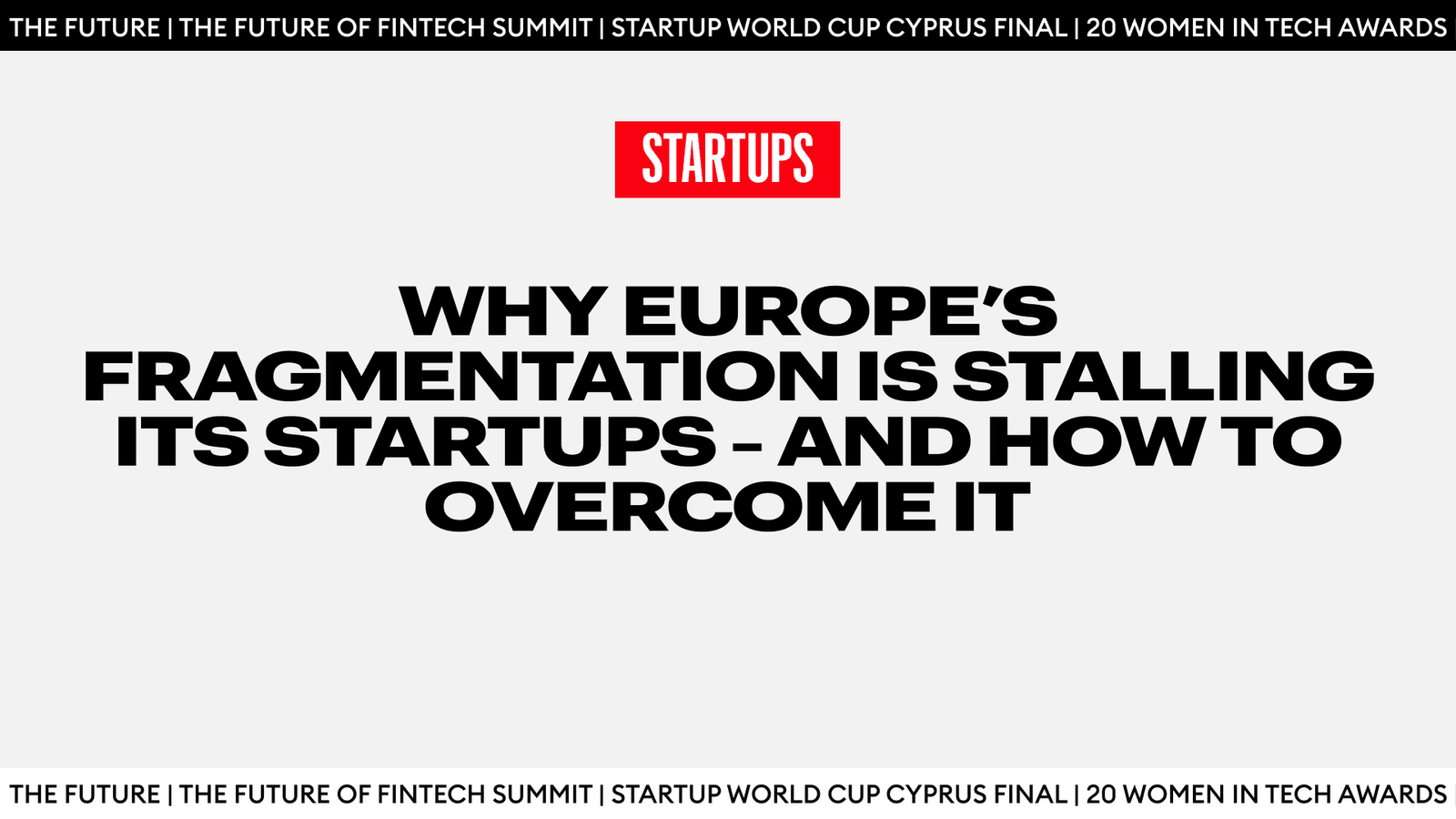 Europe’s Fragmentation