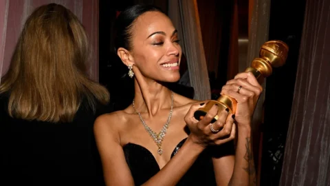 Zoe Saldana won a Golden Globe for "Emilia Pérez