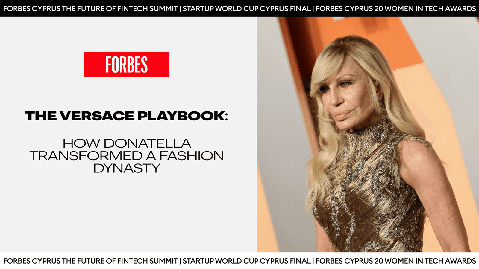Forbes The Versace Playbook