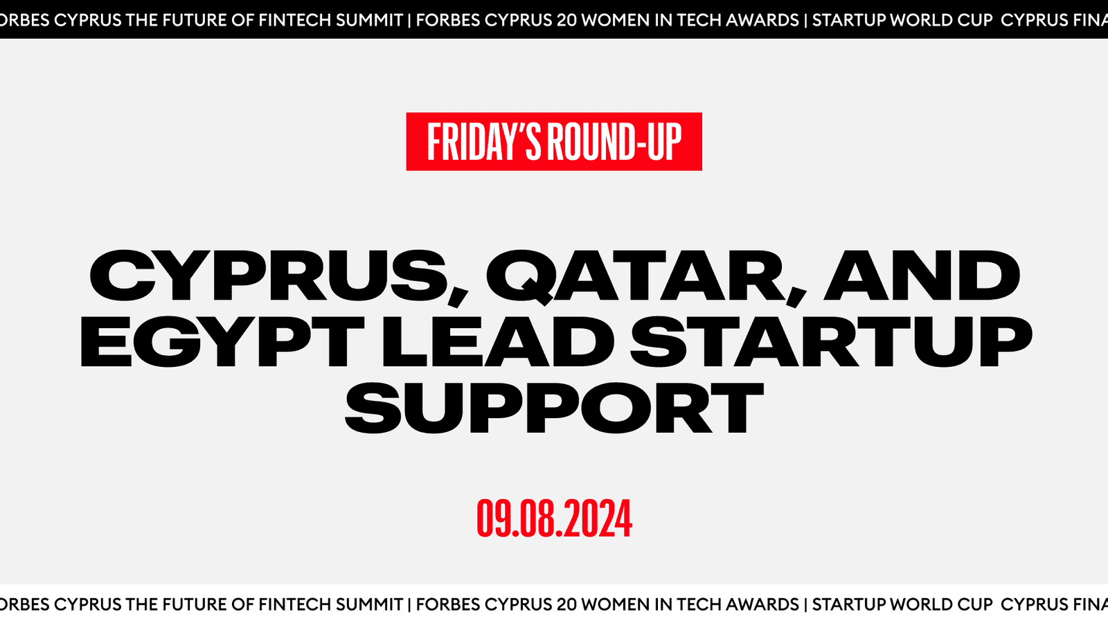 Cyprus, Qatar, and Egypt Lead Startup Support