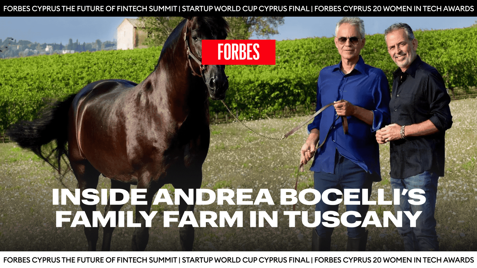 Inside Andrea Bocelli’s Family Farm In Tuscany