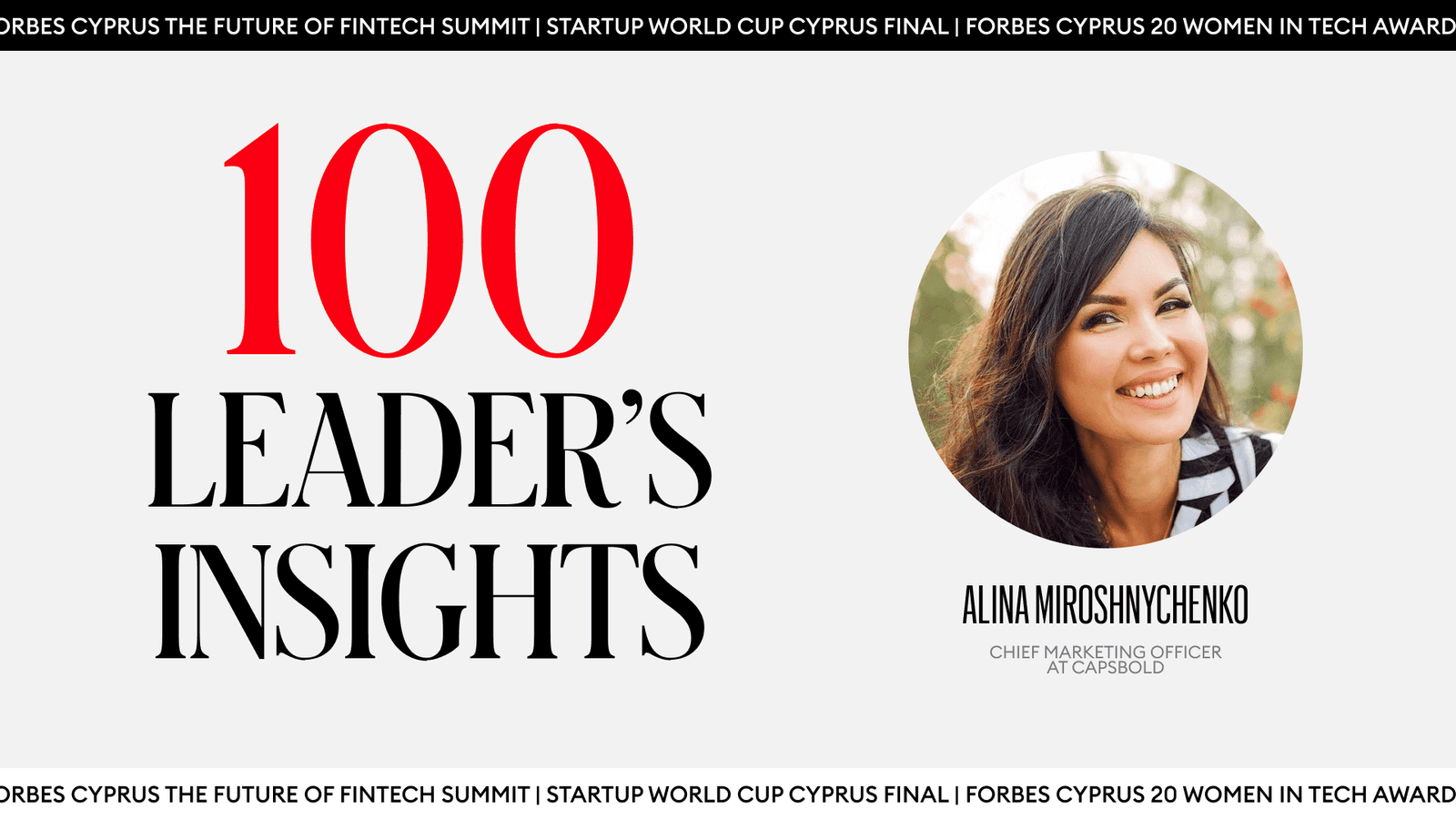 Leader’s Insights- Alina Miroshnychenko CAPSBOLD