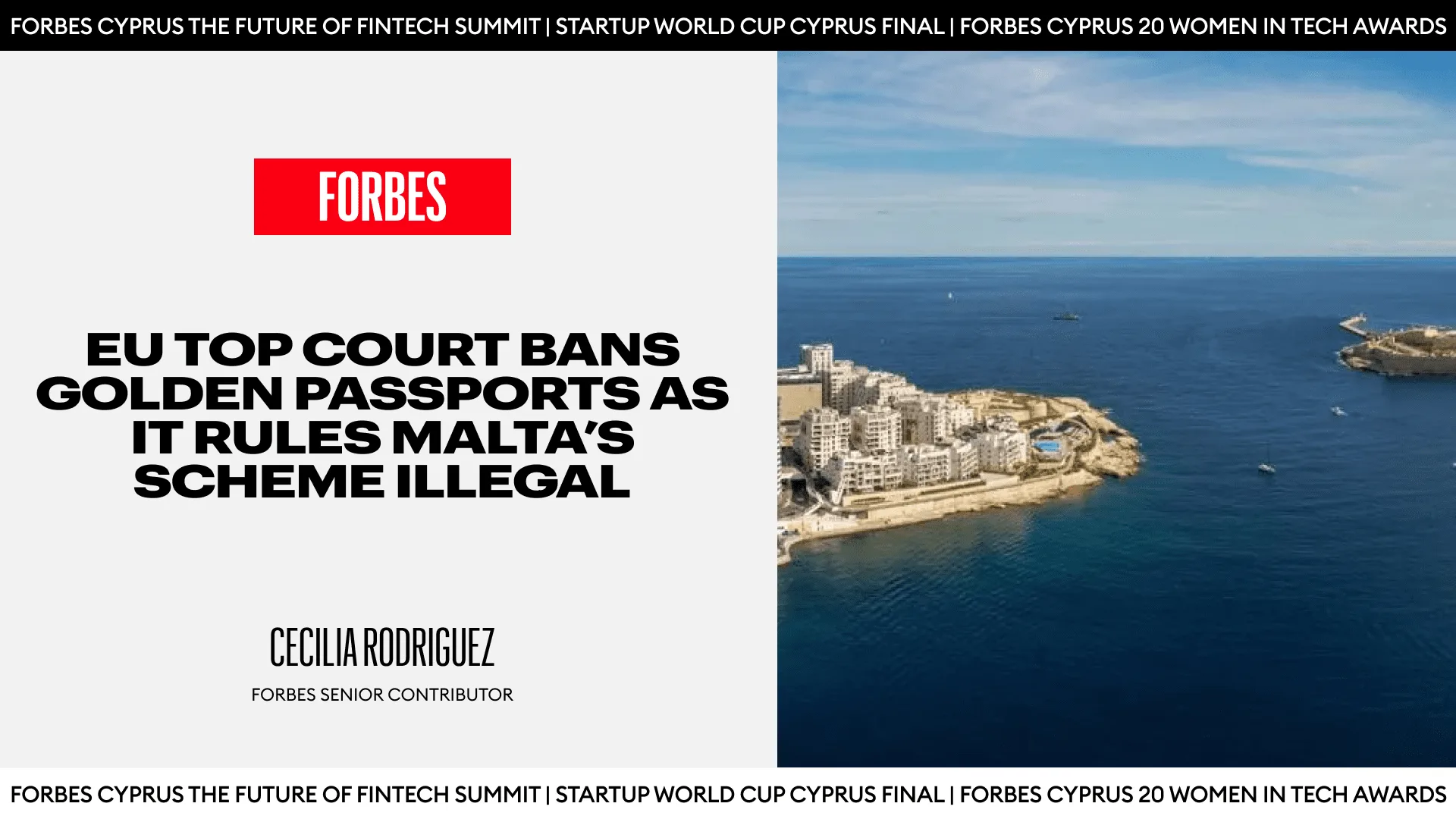 Malta Bans Golden Passports