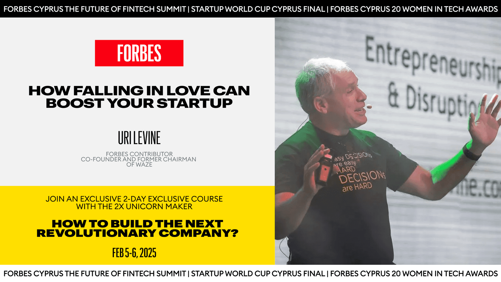 New Uri Levine – How Falling In Love Can Boost Your Startup