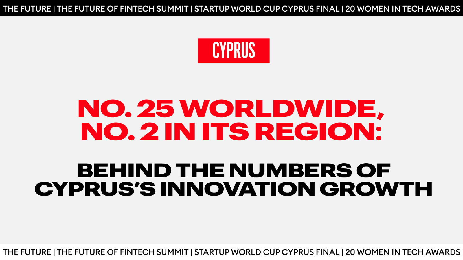 No.25 Worldwide, No2 Cyprus Innovation