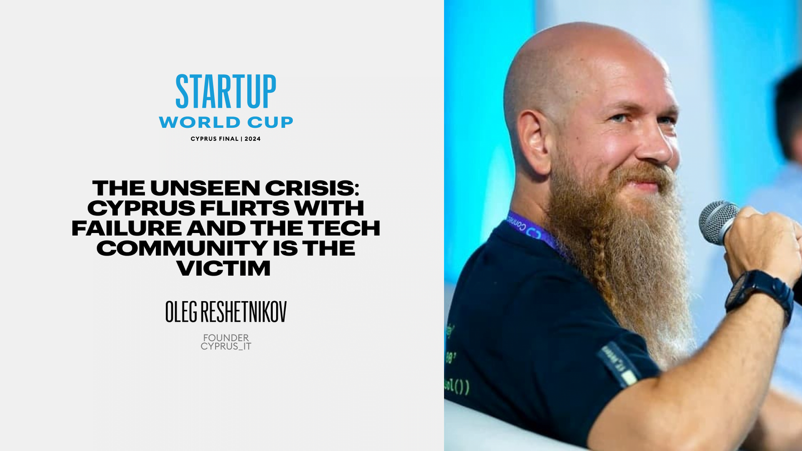 Oleg Reshetnikov, founder of Cyprus_iT