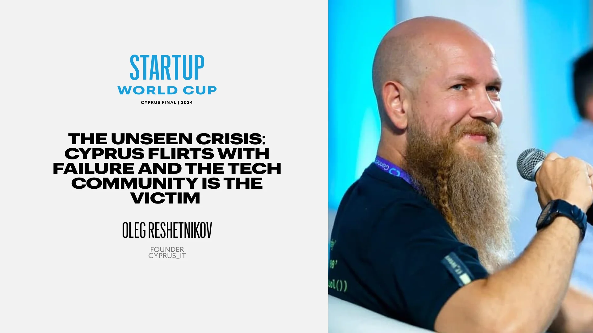 Oleg Reshetnikov, founder of Cyprus_iT
