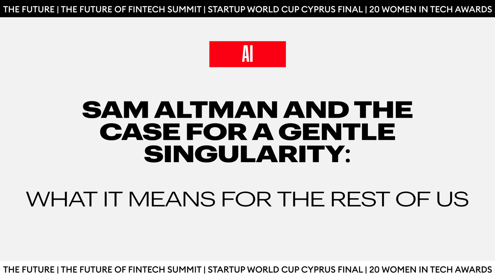 Sam Altman Gentle Singularity