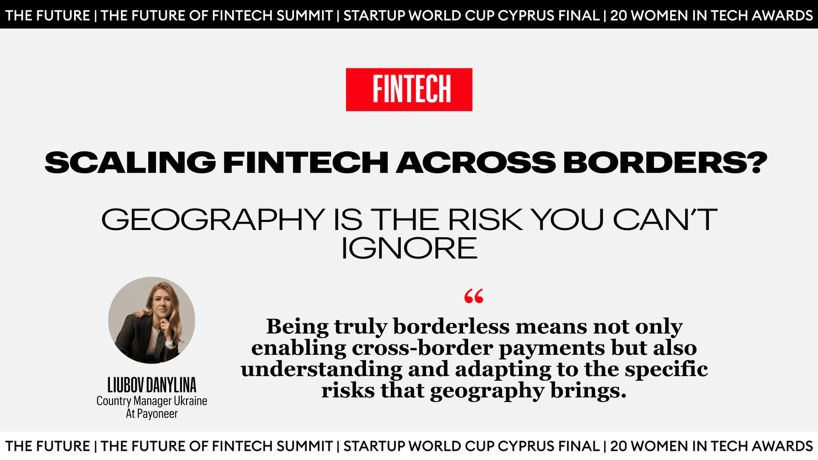 Scaling Fintech Across Borders
