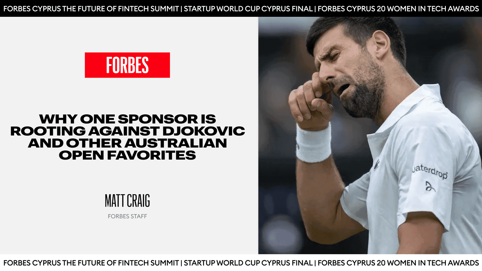Sponsor Djokovic Australian Open