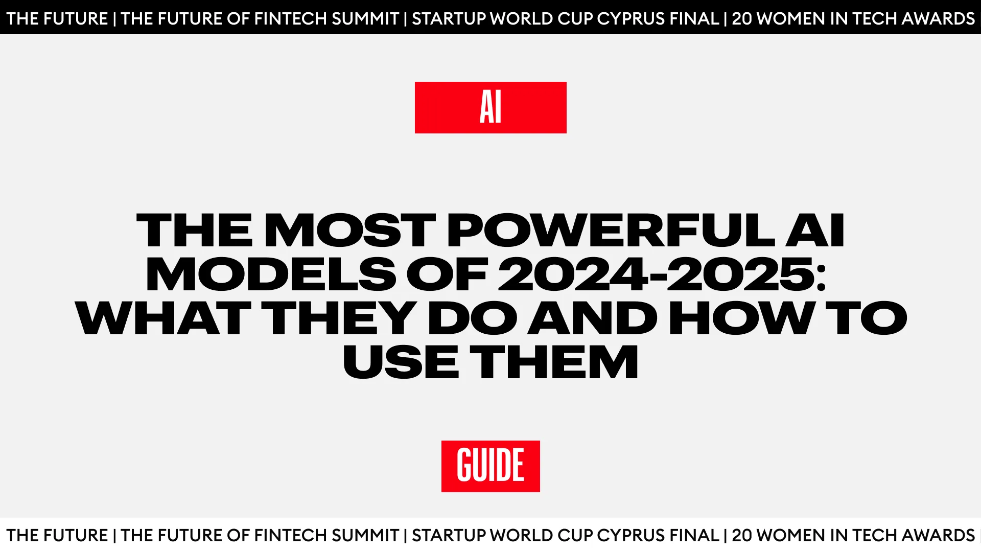 The Most Powerful AI Models