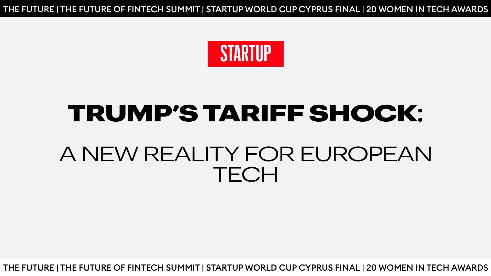 Trump A New Reality for European Tech
